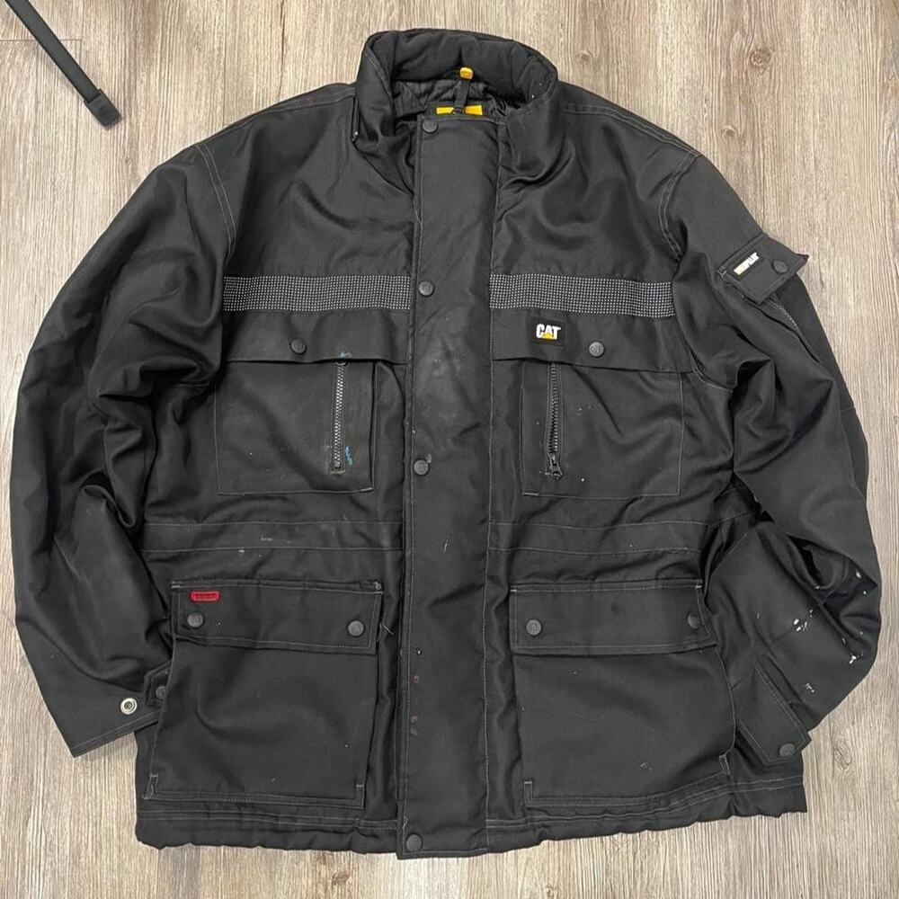 CAT Caterpillar Workwear Redefined insulated black utility jacket